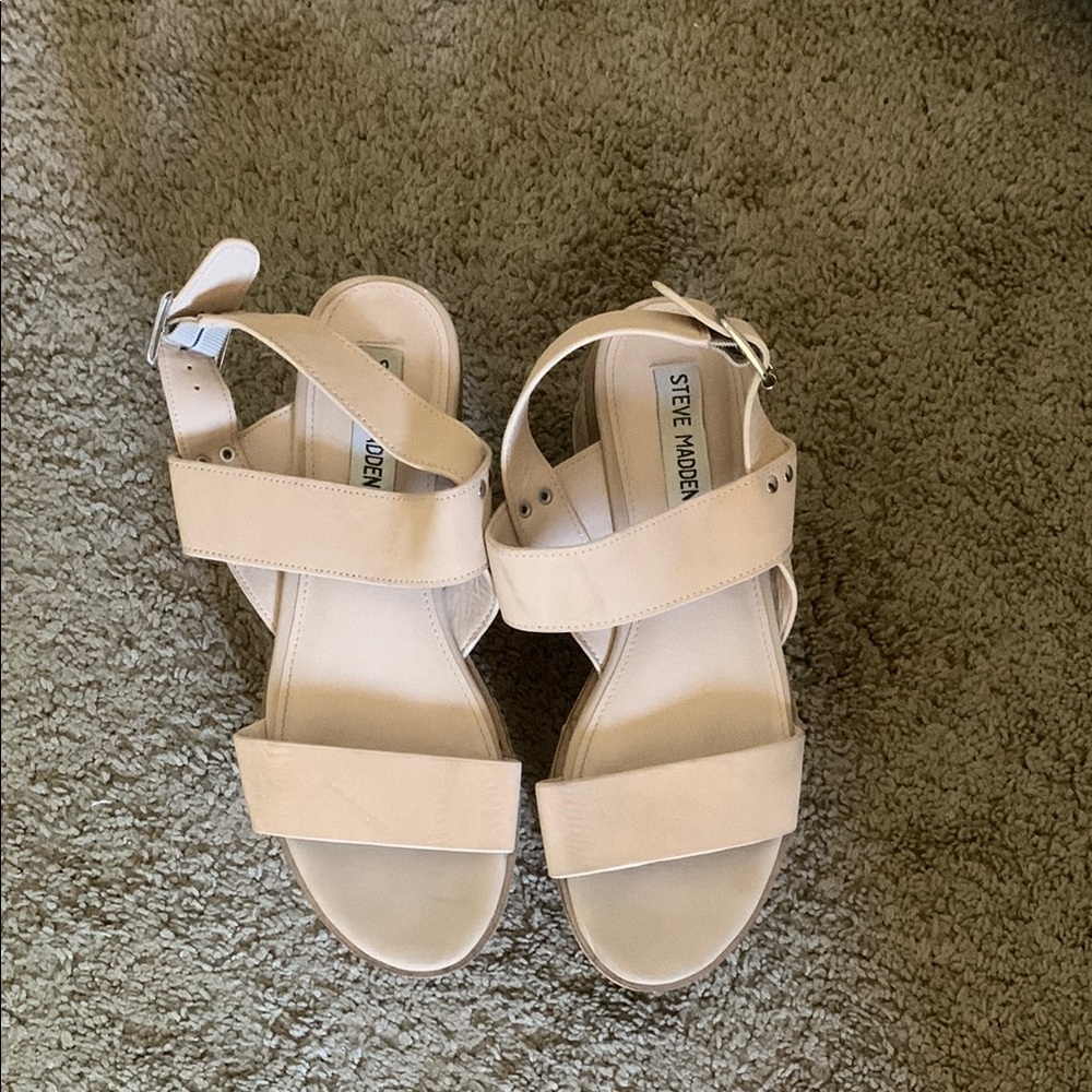 Steve Madden Cream Sandals